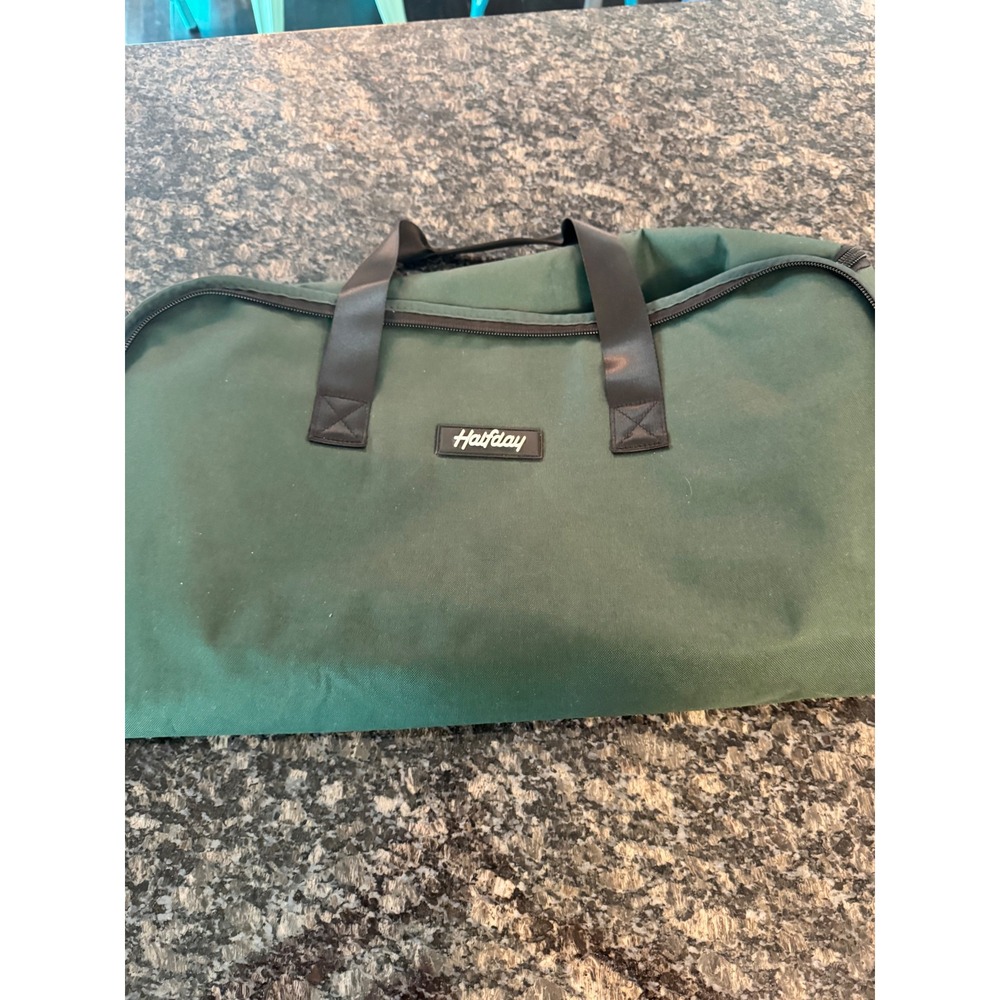Halfday Travel Garment Duffel Bag Forest Green Convertible Weekend Carry On Bag